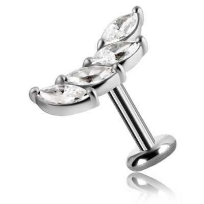 PIERCING SENZA FILETTO CON ACCESSORIO AD ALA