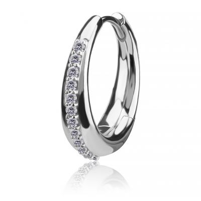 EARRINGS WITH A ROW OF CRYSTALS