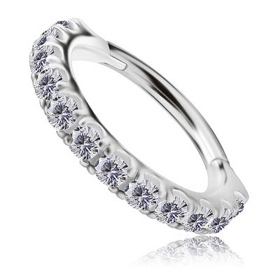 ORECCHINO CLICKER CON CUBIC ZIRCONIA