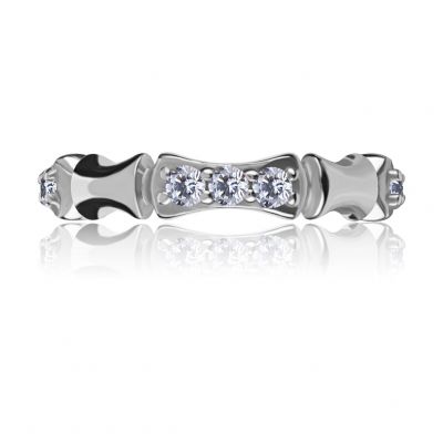 CLICKER RING WITH CRYSTALS