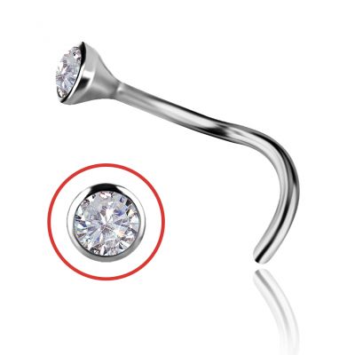 JOYAS DE NARIZ DE PLATINO CON DIAMANTE