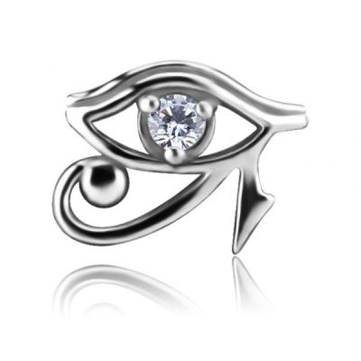 LABRET PIERCING WITH EYE OF HORUS