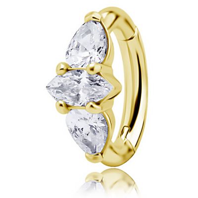 BAUCHNABELPIERCING OVAL