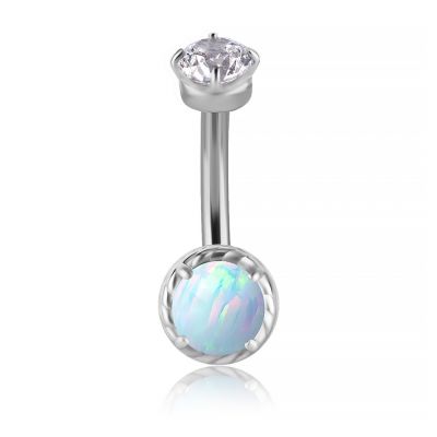 PIERCING ROOK CON OPALE