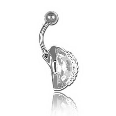 BAUCHNABELPIERCING MIT KRISTALLE