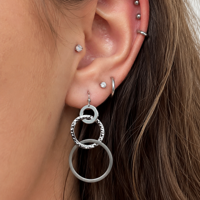 PENDIENTES COLGANTES DE AROS