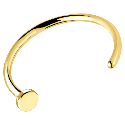 GOLD-PLATED NOSE HOOP