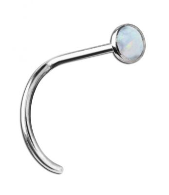 NASENPIERCING MIT OPAL