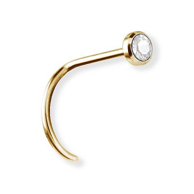 GOLD COATED NOSE PIERCING