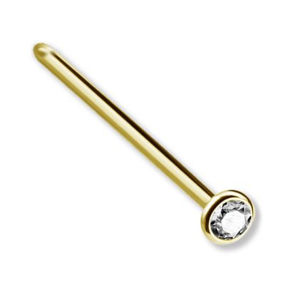 PIERCING PARA LA NARIZ CHAPADO EN ORO
