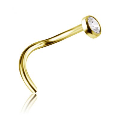 GOLDEN NOSTRIL WITH ZIRCONIA