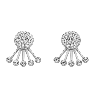 EARRINGS WITH DANGLING CRYSTALS
