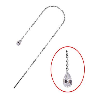 CHAIN WITH CRYSTAL DROP