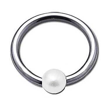 RINGPIERCING MIT PERLE