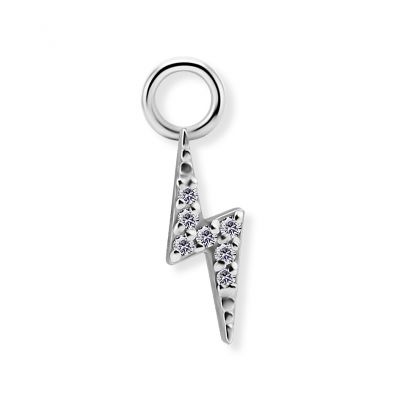 PENDENTIF AVEC ÉCLAIR EN CRISTAL POUR PIERCING CRÉOLE