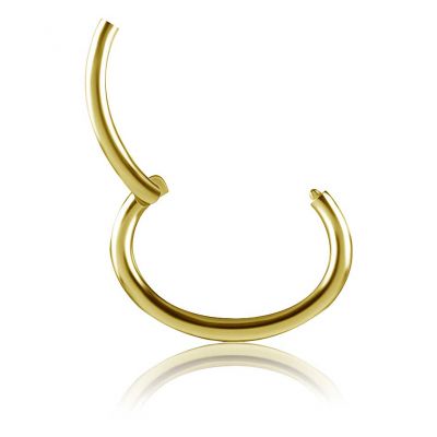 GIOIELLO OVALE CLICKER IN ORO MASSICCIO