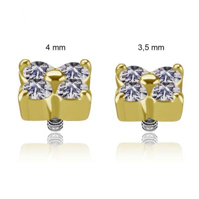SOLID GOLD REPLACEMENT WITH PREMIUM CUBIC ZIRCONIA