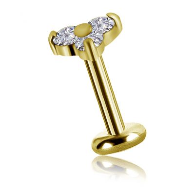 SOLID GOLD JEWELRY WITH TRINITY OF DIAMONDS