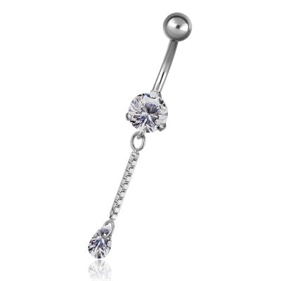 BELLY BUTTON PIERCING WITH VENETIAN CHAIN