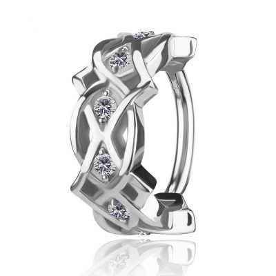 PIERCING TRIBALE CON SEI CRISTALLI