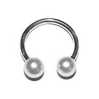 BARRA CIRCOLARE CON PERLE