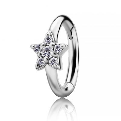 PIERCING CLICKER CON ESTRELLA PARA AGUJERO DE ROOK