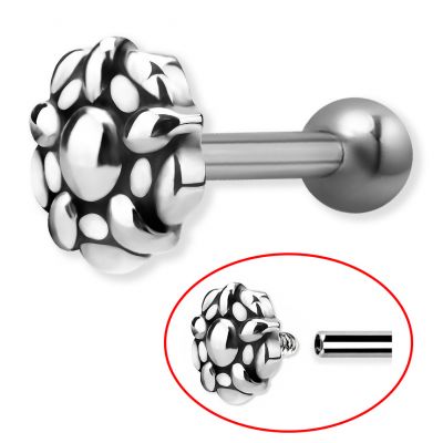 BAR AND TRIBAL FLOWER WITH INTERNAL THREAD