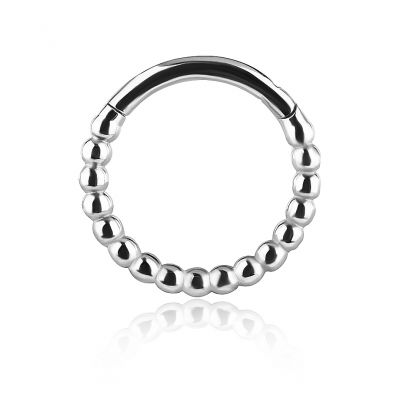 CLICKER JEWEL WITH BALLS FOR HELIX PIERCING