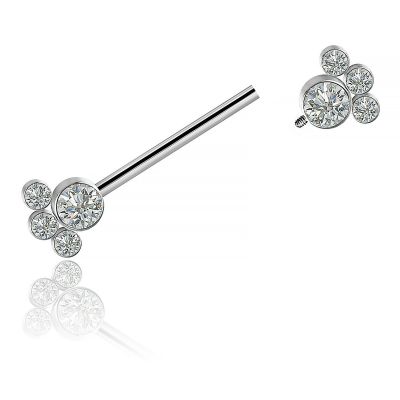 SCHMUCK MIT KRISTALLEN FÜR BRUSTWARZENPIERCING