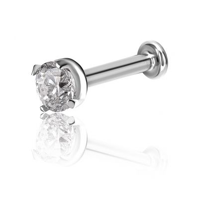 LABRET AVEC CRISTAL POUR PIERCING CONCH