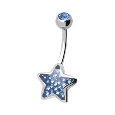 BAUCHNABELPIERCING MIT STERN