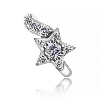 PIERCING CLICKER AU NOMBRIL AVEC ÉTOILE DE CRISTAL