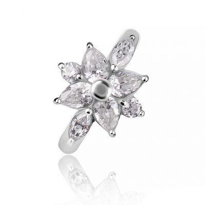BIJOU DE NOMBRIL SANS NICKEL AVEC FLEUR