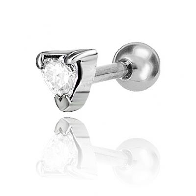 PIERCING HELIX AVEC CŒUR DE CRISTAL