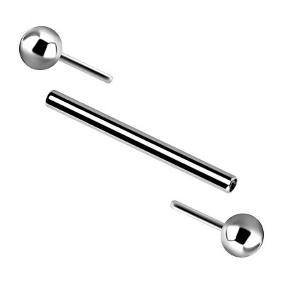 BARRA PIERCING THREADLESS CON CON DOPPIO FORO