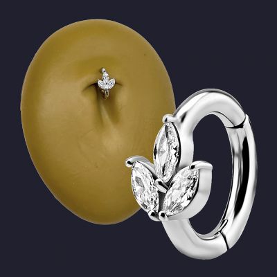 LEAVES IN CRYSTALS WITH NICKEL-FREE NAVEL CIRCLE