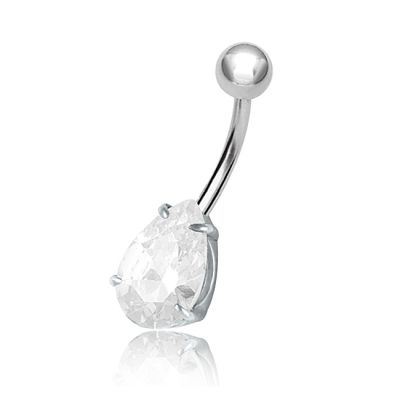 PIERCING GOTA DE CRISTAL PARA OMBLIGO