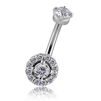 PIERCING PER ROOK CON CRISTALLI DI CUBIC ZIRCONIA