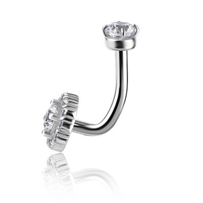 PIERCING PER ROOK CON CRISTALLI DI CUBIC ZIRCONIA