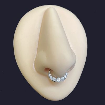 SEPTUM AND DAITH PIERCING WITH JEWELS