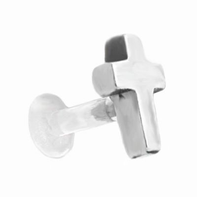 HELIX PIERCING MIT KREUZ