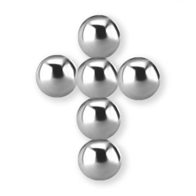 COMPONENT WITH CROSS AND EXTERNAL THREAD FOR PIERCING