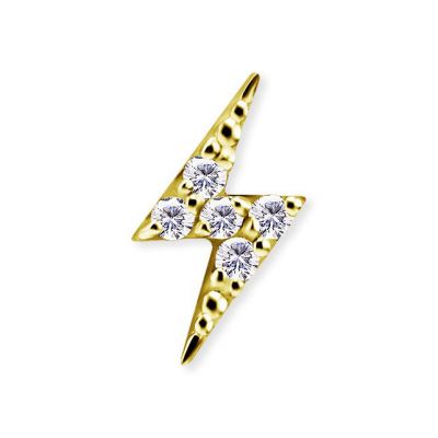 GOLDEN BOLT WITH CRYSTALS AND EXTERNAL THREAD