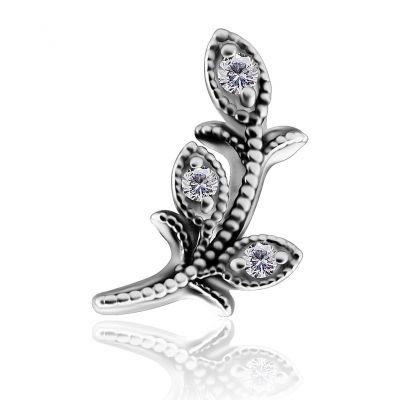 PIERCING DE REMPLACEMENT AVEC BRANCHE FLEURIE
