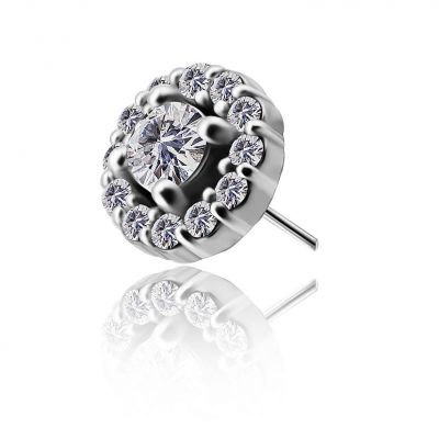 RICAMBIO GIOIELLO PIERCING CON MIX DI CRISTALLI