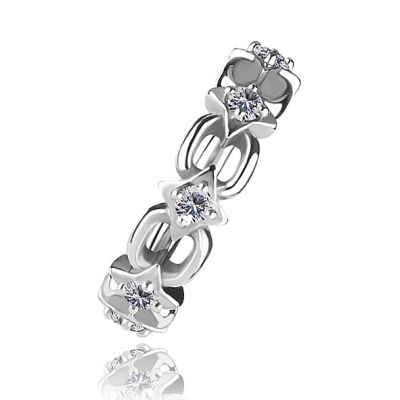 CLICKER WITH CRYSTALS FOR THE ROOK PIERCING