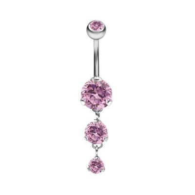PIERCING OMBLIGO CON CRISTALES