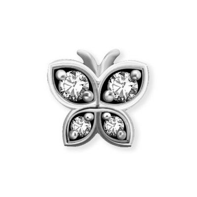 BUTTERFLY FOR PIERCING WITH INTERNAL THREAD