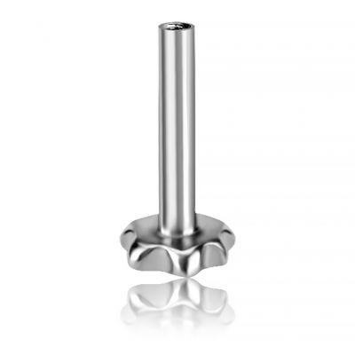 LABRET À FILETAGE INTERNE AVEC BASE EN FORME DE FLEUR