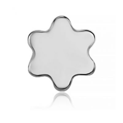 LABRET À FILETAGE INTERNE AVEC BASE EN FORME DE FLEUR